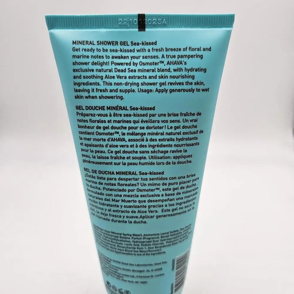 AHAVA Deadsea Water Mineral Shower Gel - Sea-Kissed - Full Size 6.8oz NEW Sealed